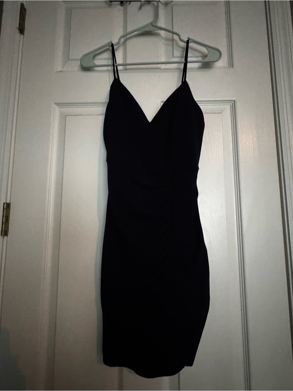 Spaghetti Strap Black Bodycon Dress
